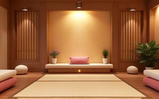 サロン内観:和風のインテリア